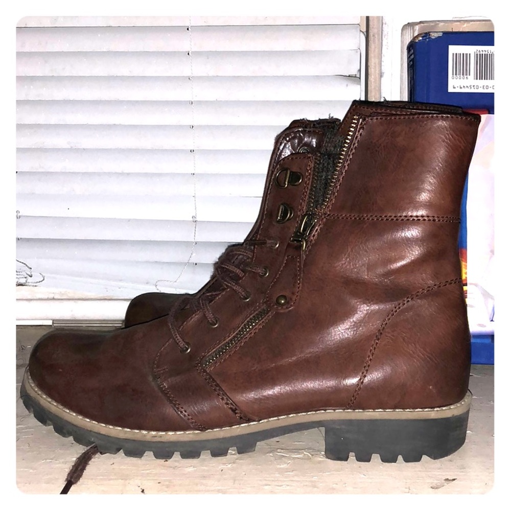 Brown Combat Boots perfect for fall!